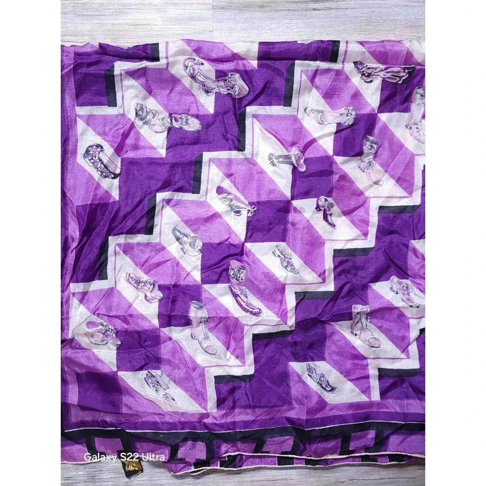 Vintage Symphony Scarfs Colorful Purple Graphic‎ Lightweight Unisex Scarf